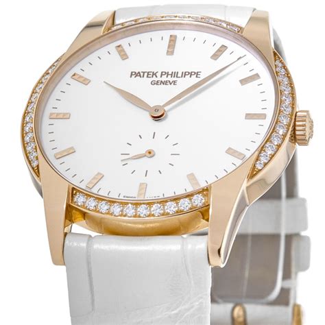 patek philippe ladies rose gold calatrava 7122 200r-001|Patek Philippe .